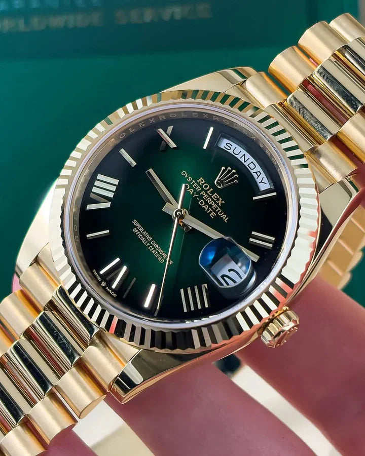 day date gold green